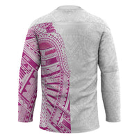 Traditional Polynesian Art Tattoos Hockey Jersey Pink Color - Polynesian Pride
