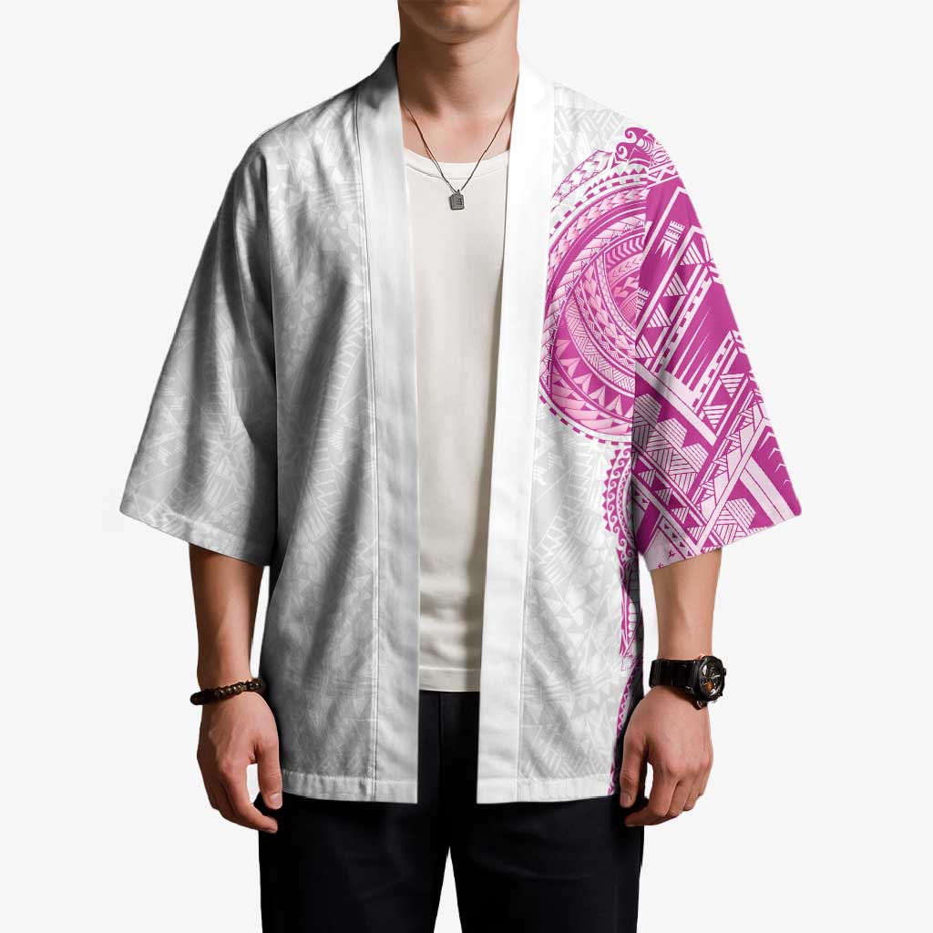 Traditional Polynesian Art Tattoos Kimono Pink Color - Polynesian Pride