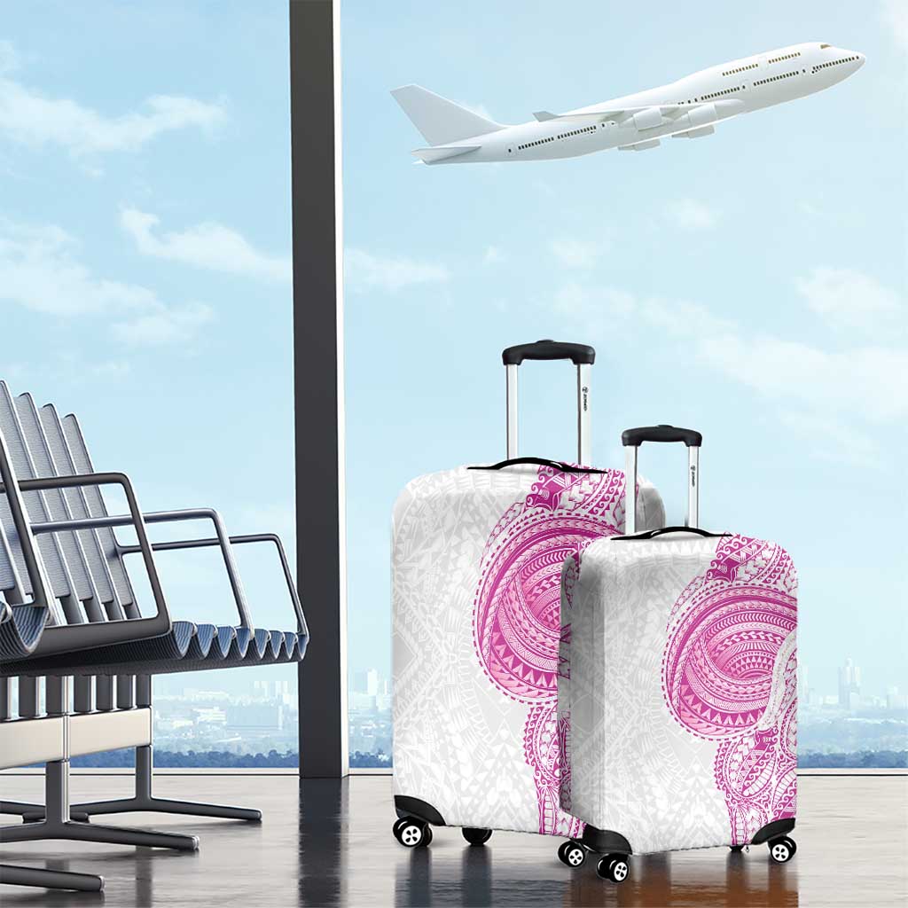Traditional Polynesian Art Tattoos Luggage Cover Pink Color - Polynesian Pride