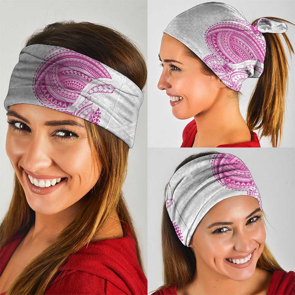Traditional Polynesian Art Tattoos Neck Gaiter Pink Color - Polynesian Pride