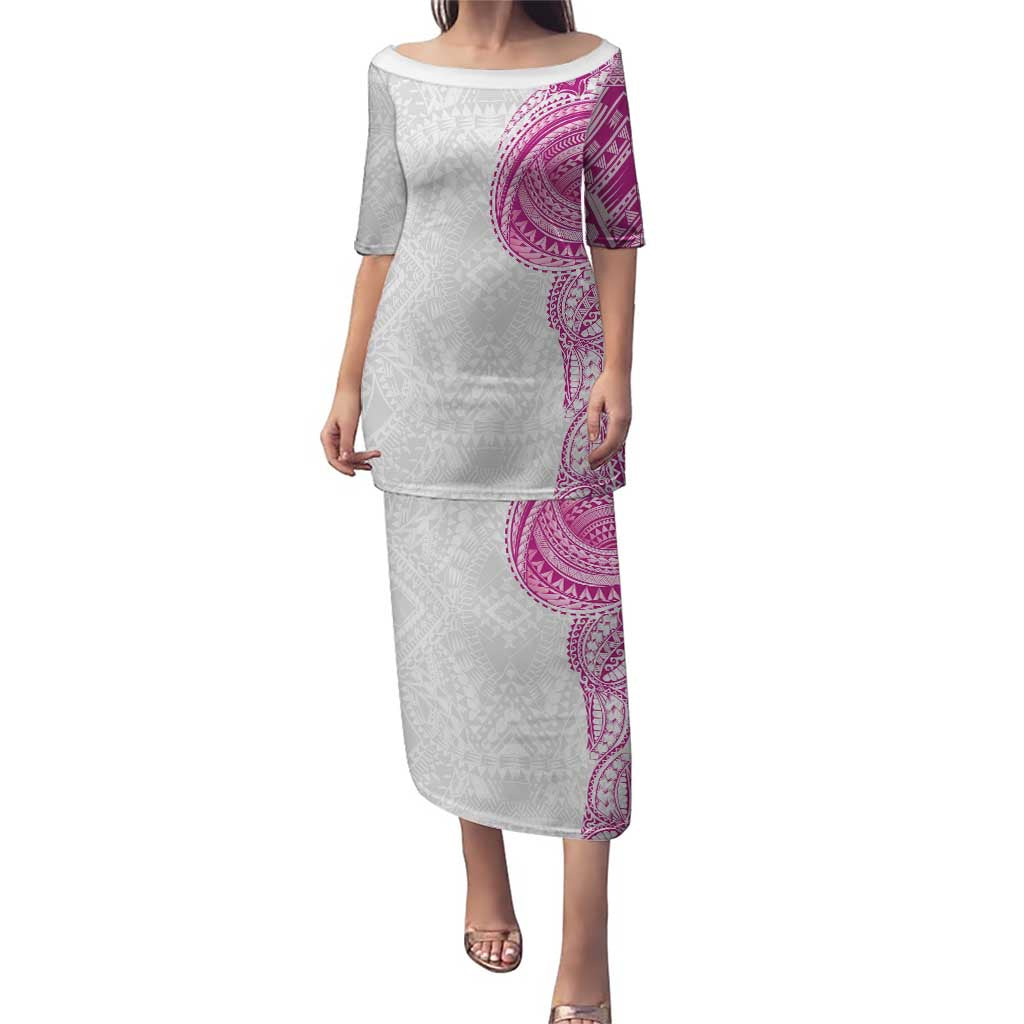 Traditional Polynesian Art Tattoos Puletasi Pink Color - Polynesian Pride