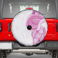 Traditional Polynesian Art Tattoos Spare Tire Cover Pink Color - Polynesian Pride