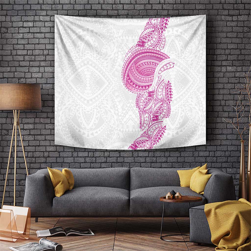 Traditional Polynesian Art Tattoos Tapestry Pink Color - Polynesian Pride