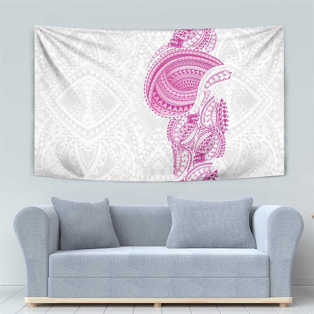 Traditional Polynesian Art Tattoos Tapestry Pink Color - Polynesian Pride