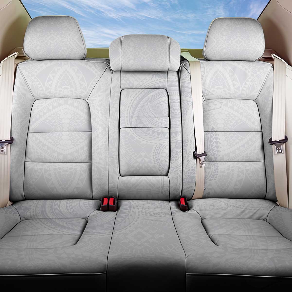 Lotu Tamaiti Back Car Seat Cover Traditional Samoan Art Tattoos - Polynesian Pride