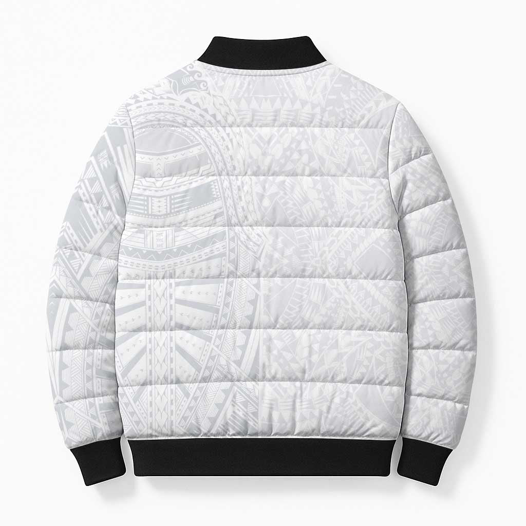 Lotu Tamaiti Bomber Puffer Jacket Traditional Samoan Art Tattoos - Polynesian Pride
