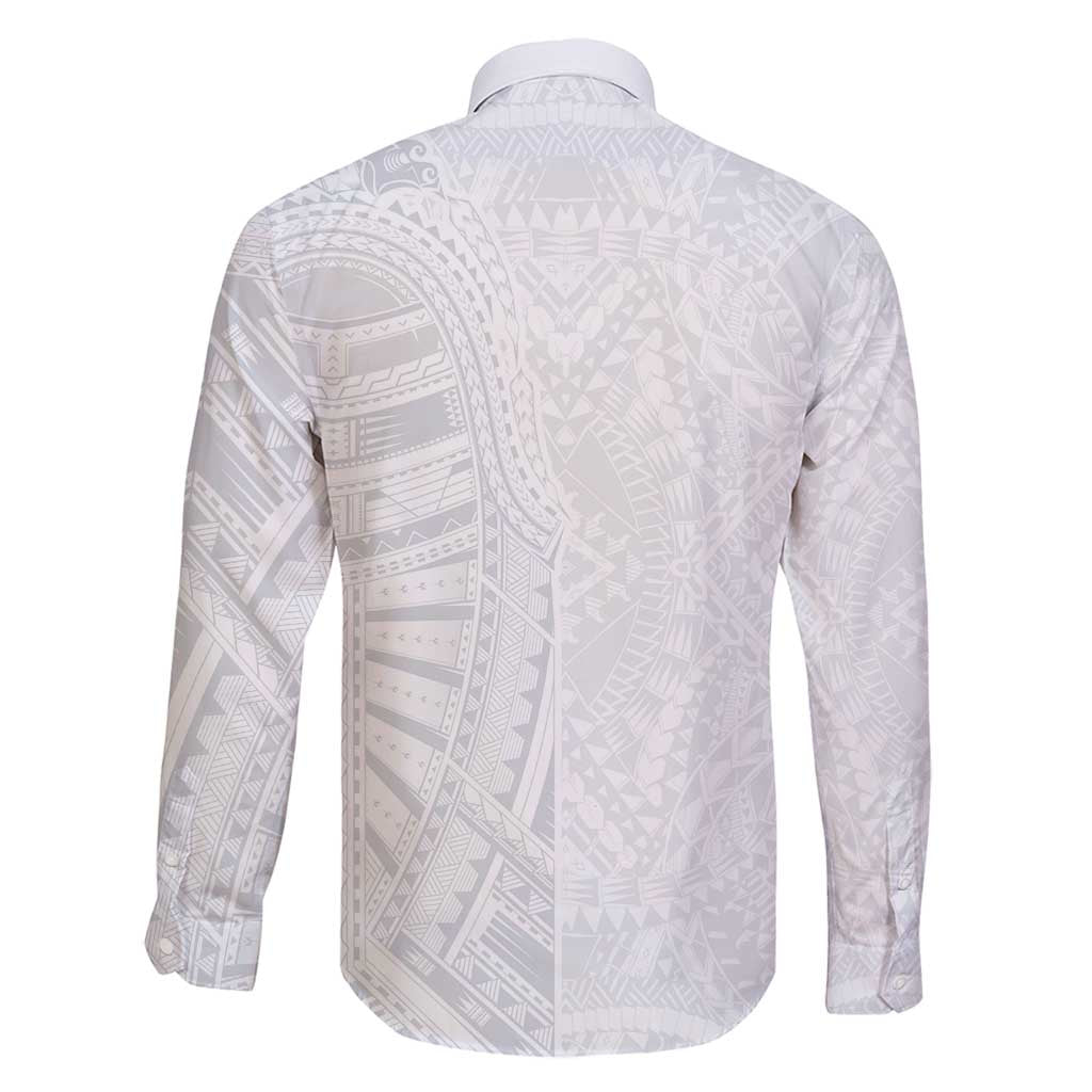 Lotu Tamaiti Family Matching Off Shoulder Short Dress and Hawaiian Shirt Traditional Samoan Art Tattoos - Polynesian Pride