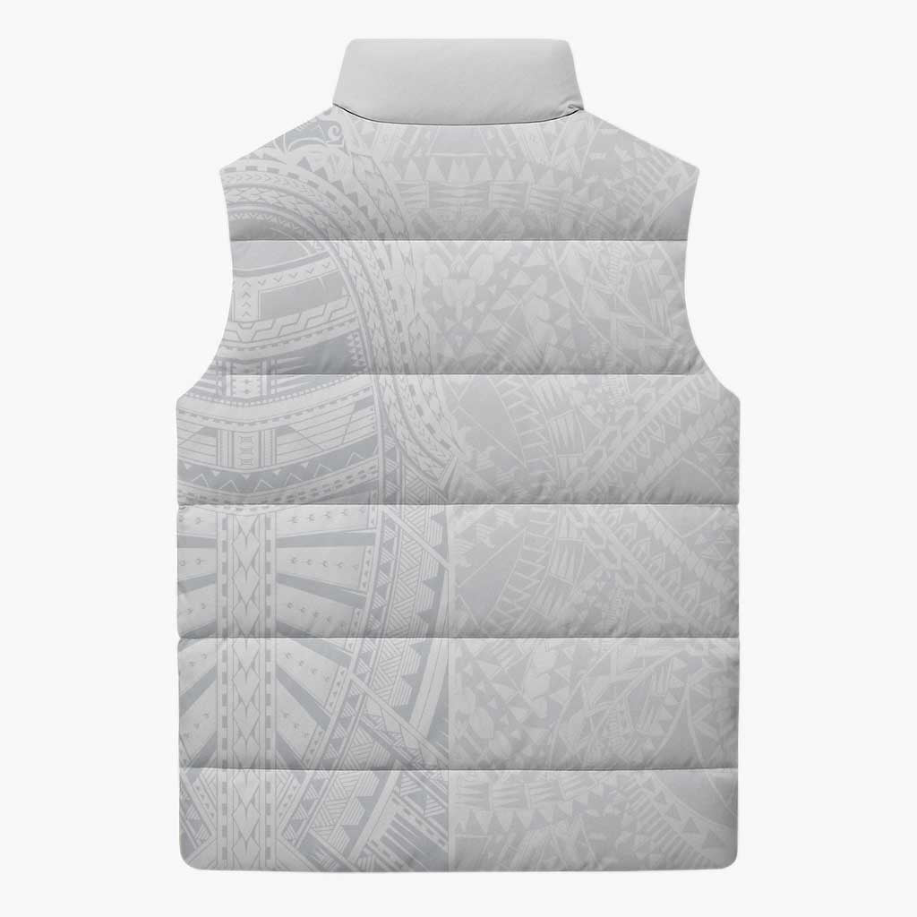 Lotu Tamaiti Sleeveless Puffer Jacket Traditional Samoan Art Tattoos - Polynesian Pride