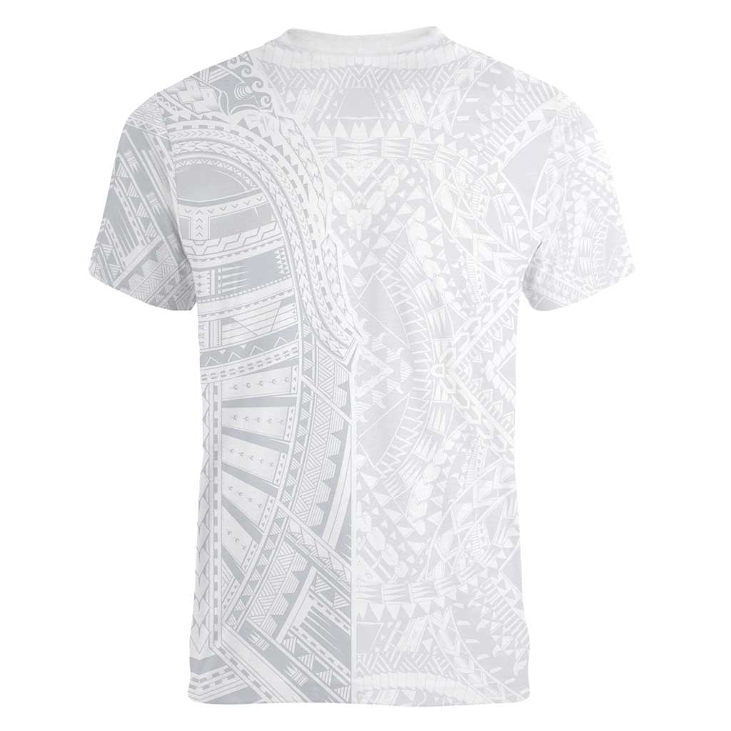 Lotu Tamaiti Women V-Neck T-Shirt Traditional Samoan Art Tattoos - Polynesian Pride