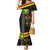 Kanaka Maoli Running Family Matching Mermaid Dress and Hawaiian Shirt Kakau Pattern with Kanaka Maoli Flag Color