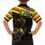 Kanaka Maoli Running Family Matching Puletasi and Hawaiian Shirt Kakau Pattern with Kanaka Maoli Flag Color
