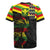 Kanaka Maoli Running Rugby Jersey Kakau Pattern with Kanaka Maoli Flag Color