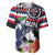 Honolulu Running Race Baseball Jersey Hawaii Marathon Kakau Art with Hibiscus and National Flag Style