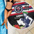 Honolulu Running Race Beach Blanket Hawaii Marathon Kakau Art with Hibiscus and National Flag Style