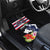 Honolulu Running Race Car Mats Hawaii Marathon Kakau Art with Hibiscus and National Flag Style