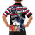 Honolulu Running Race Family Matching Puletasi and Hawaiian Shirt Hawaii Marathon Kakau Art with Hibiscus and National Flag Style