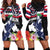 Honolulu Running Race Hoodie Dress Hawaii Marathon Kakau Art with Hibiscus and National Flag Style