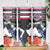 Honolulu Running Race Skinny Tumbler Hawaii Marathon Kakau Art with Hibiscus and National Flag Style