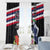 Honolulu Running Race Window Curtain Hawaii Marathon Kakau Art with Hibiscus and National Flag Style