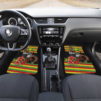 Kanaka Maoli Ikaika Warrior Car Mats Hibiscus Kakau Art and Tapa Tribal Pattern