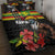 Kanaka Maoli Ikaika Warrior Quilt Bed Set Hibiscus Kakau Art and Tapa Tribal Pattern