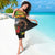 Kanaka Maoli Ikaika Warrior Sarong Hibiscus Kakau Art and Tapa Tribal Pattern