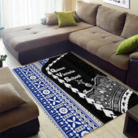 Fiji Queen Victoria School Area Rug Tapa and Polynesian Tribal Pattern Half Style LT03 - Polynesian Pride