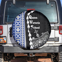 Fiji Queen Victoria School Spare Tire Cover Tapa and Polynesian Tribal Pattern Half Style LT03 - Polynesian Pride