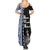 Fiji Queen Victoria School Summer Maxi Dress Tapa and Polynesian Tribal Pattern Half Style LT03 - Polynesian Pride