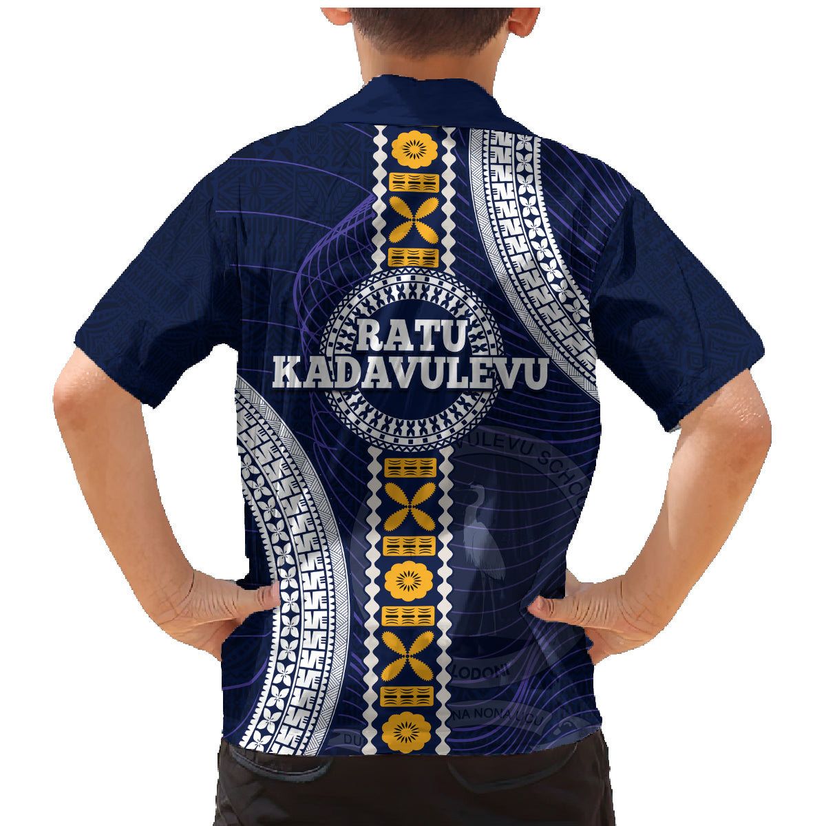 Fiji Ratu Kadavulevu School Family Matching Mermaid Dress and Hawaiian Shirt Tapa and Polynesian Tribal Pattern LT03 - Polynesian Pride