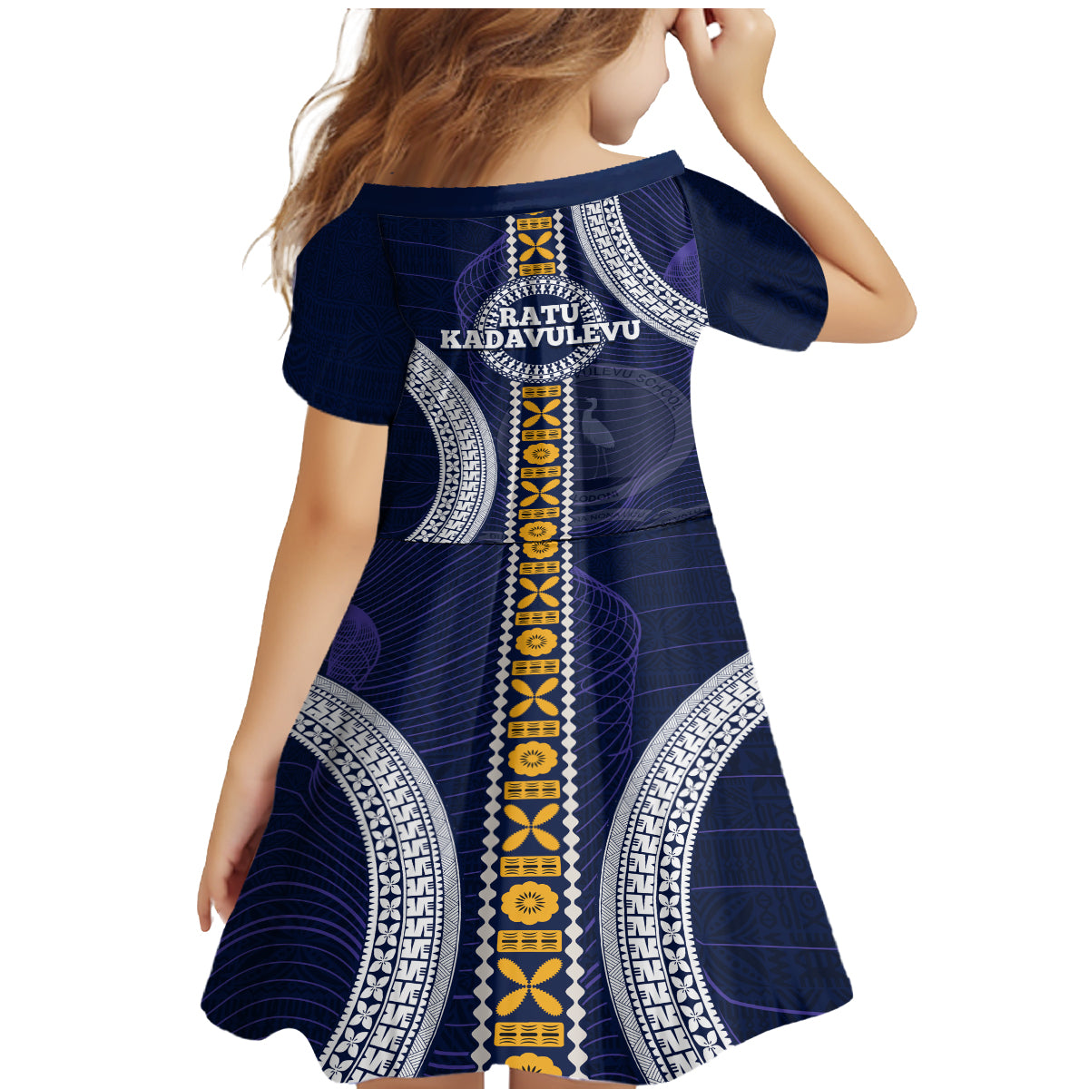 Fiji Ratu Kadavulevu School Family Matching Mermaid Dress and Hawaiian Shirt Tapa and Polynesian Tribal Pattern LT03 - Polynesian Pride