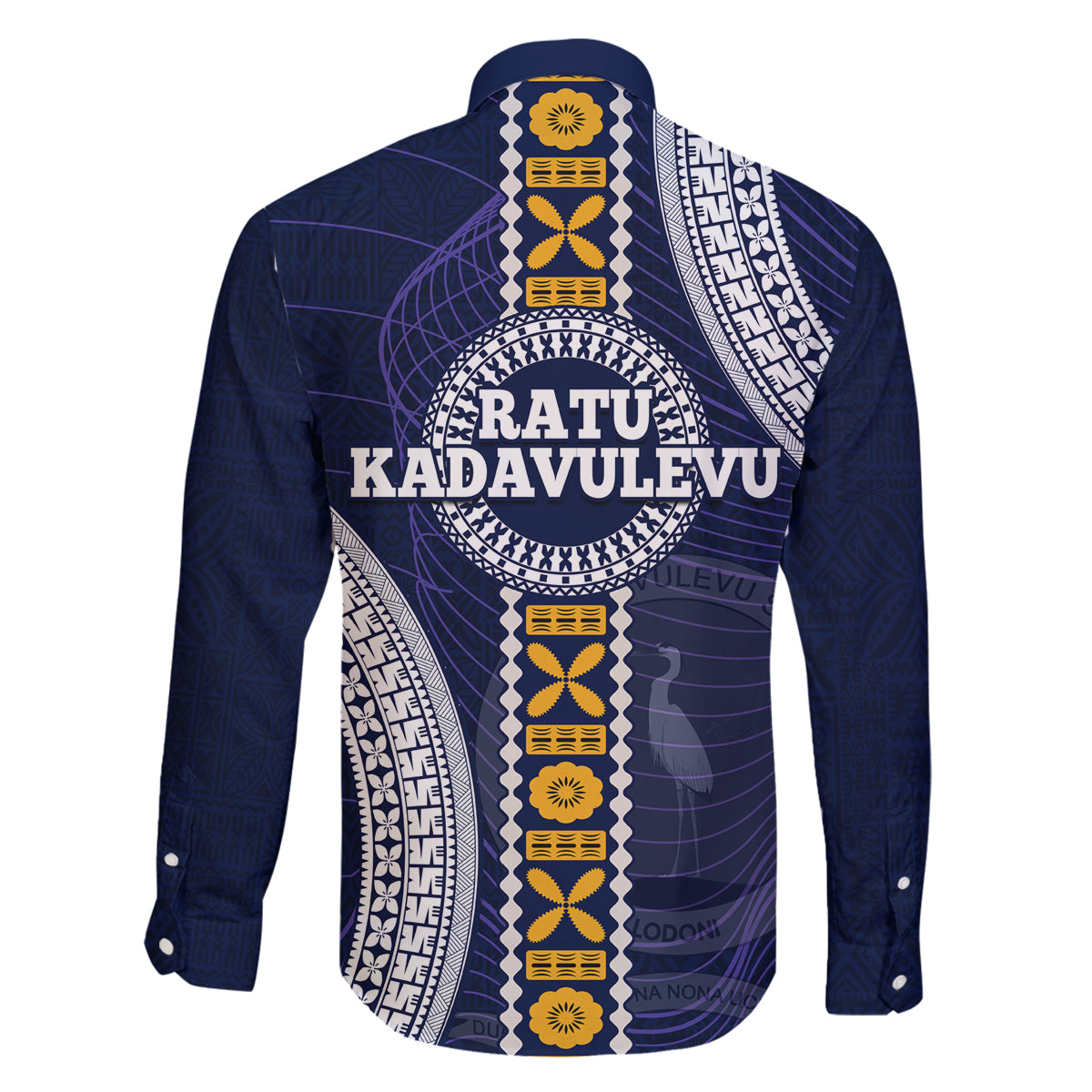 Fiji Ratu Kadavulevu School Family Matching Off Shoulder Long Sleeve Dress and Hawaiian Shirt Tapa and Polynesian Tribal Pattern LT03 - Polynesian Pride