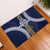 Fiji Ratu Kadavulevu School Rubber Doormat Tapa and Polynesian Tribal Pattern LT03 Blue - Polynesian Pride