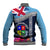 Fiji Lelean Memorial School Baseball Jacket Tapa and Polynesian Tribal Pattern LT03 - Polynesian Pride