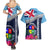 Fiji Lelean Memorial School Couples Matching Summer Maxi Dress and Hawaiian Shirt Tapa and Polynesian Tribal Pattern LT03 - Polynesian Pride