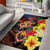 Hawaiian Sea Animals Love Couple Area Rug Aloha Sunset Symphony