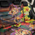 Hawaiian Sea Animals Love Couple Back Car Seat Cover Aloha Sunset Symphony