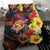 Hawaiian Sea Animals Love Couple Bedding Set Aloha Sunset Symphony