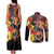 Hawaiian Sea Animals Love Couple Couples Matching Tank Maxi Dress and Long Sleeve Button Shirt Aloha Sunset Symphony