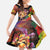 Hawaiian Sea Animals Love Couple Family Matching Long Sleeve Bodycon Dress and Hawaiian Shirt Aloha Sunset Symphony