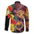 Hawaiian Sea Animals Love Couple Family Matching Long Sleeve Bodycon Dress and Hawaiian Shirt Aloha Sunset Symphony