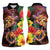 Hawaiian Sea Animals Love Couple Women Sleeveless Polo Shirt Aloha Sunset Symphony