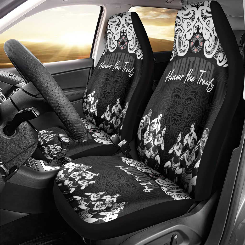 Aotearoa Waitangi Day - Toitu Te Tiriti Car Seat Cover New Zealand Honour the Treaty LT03 - Polynesian Pride