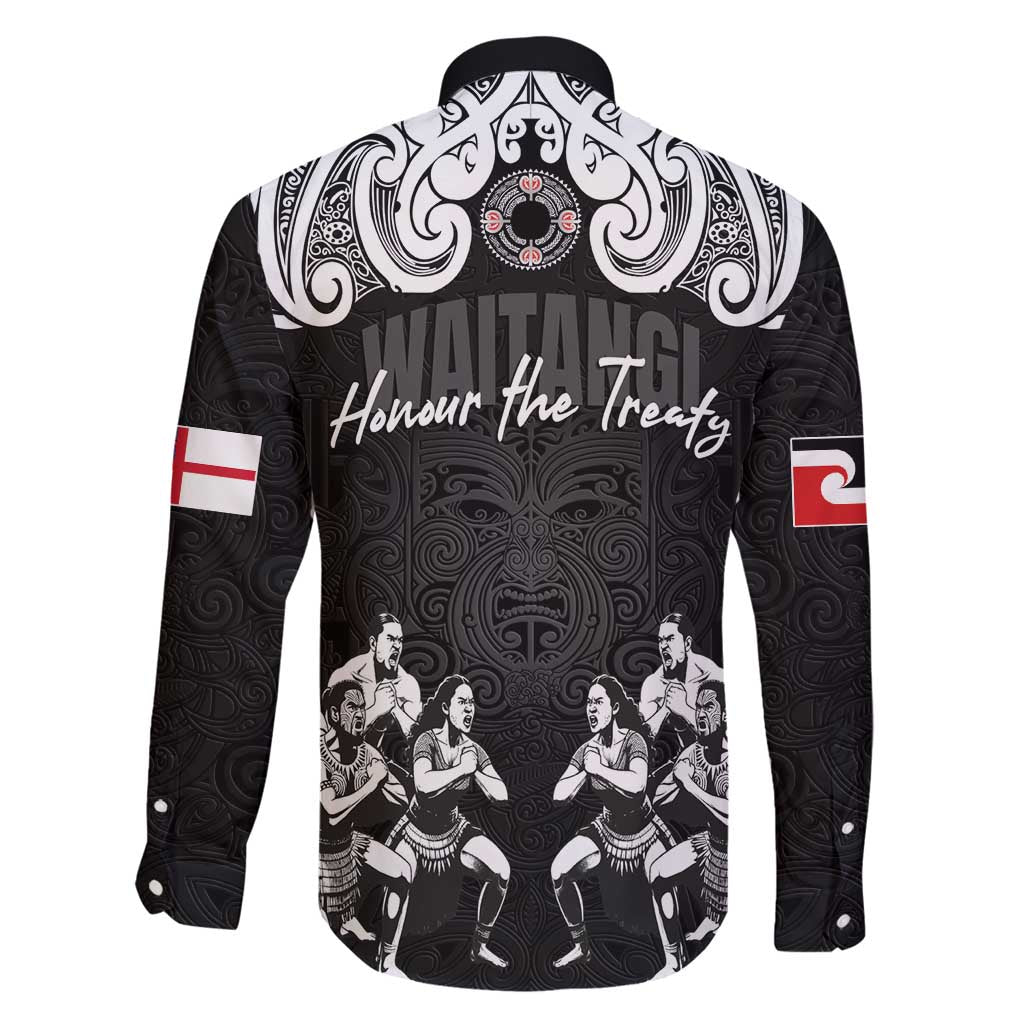 Aotearoa Waitangi Day - Toitu Te Tiriti Family Matching Long Sleeve Bodycon Dress and Hawaiian Shirt New Zealand Honour the Treaty LT03 - Polynesian Pride