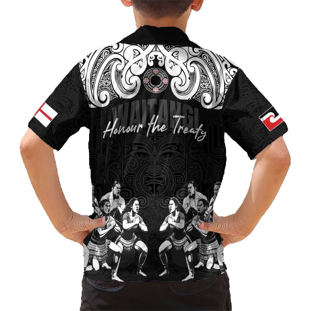 Aotearoa Waitangi Day - Toitu Te Tiriti Family Matching Short Sleeve Bodycon Dress and Hawaiian Shirt New Zealand Honour the Treaty LT03 - Polynesian Pride