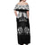 Aotearoa Waitangi Day - Toitu Te Tiriti Off Shoulder Maxi Dress New Zealand Honour the Treaty