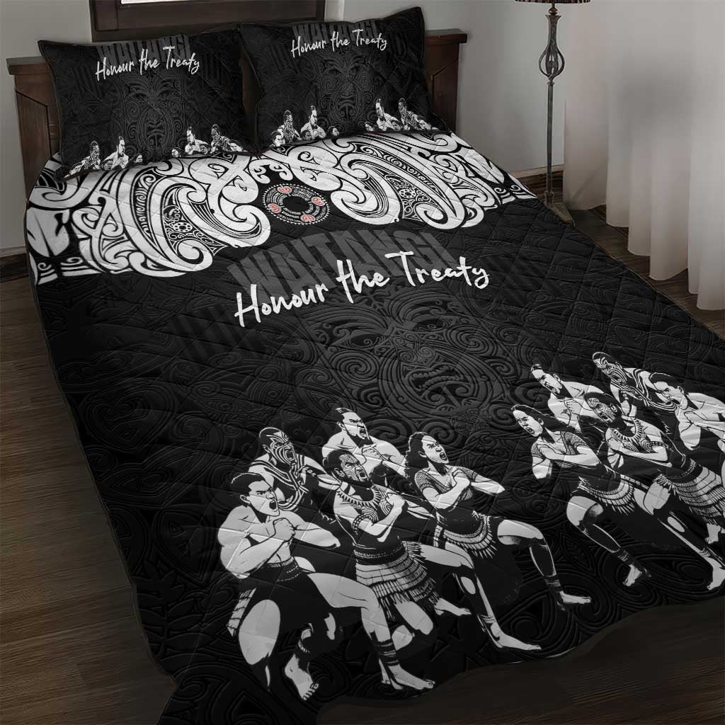 Aotearoa Waitangi Day - Toitu Te Tiriti Quilt Bed Set New Zealand Honour the Treaty