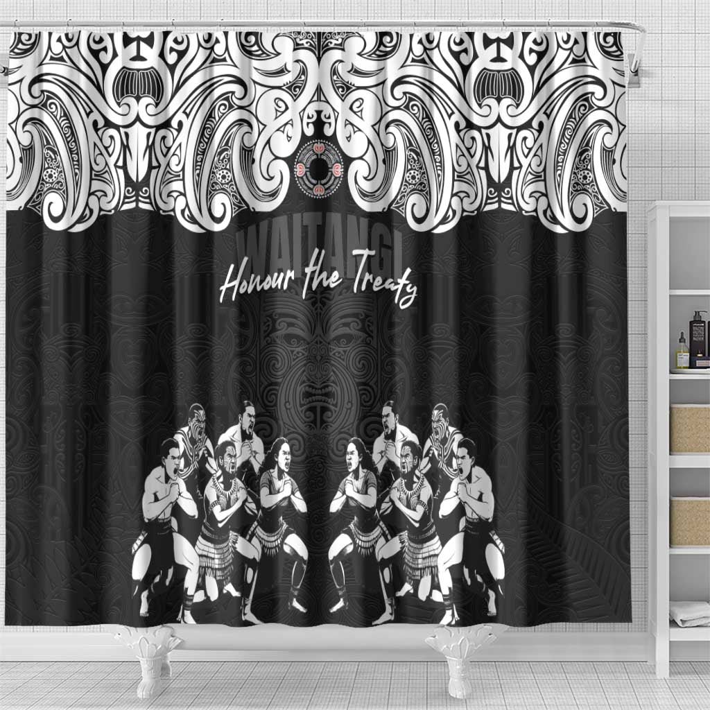 Aotearoa Waitangi Day - Toitu Te Tiriti Shower Curtain New Zealand Honour the Treaty LT03 - Polynesian Pride