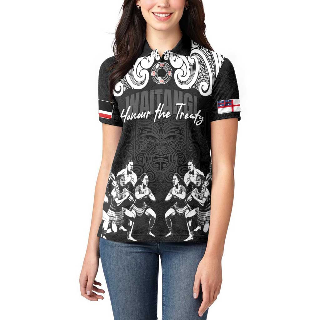 Aotearoa Waitangi Day - Toitu Te Tiriti Women Polo Shirt New Zealand Honour the Treaty