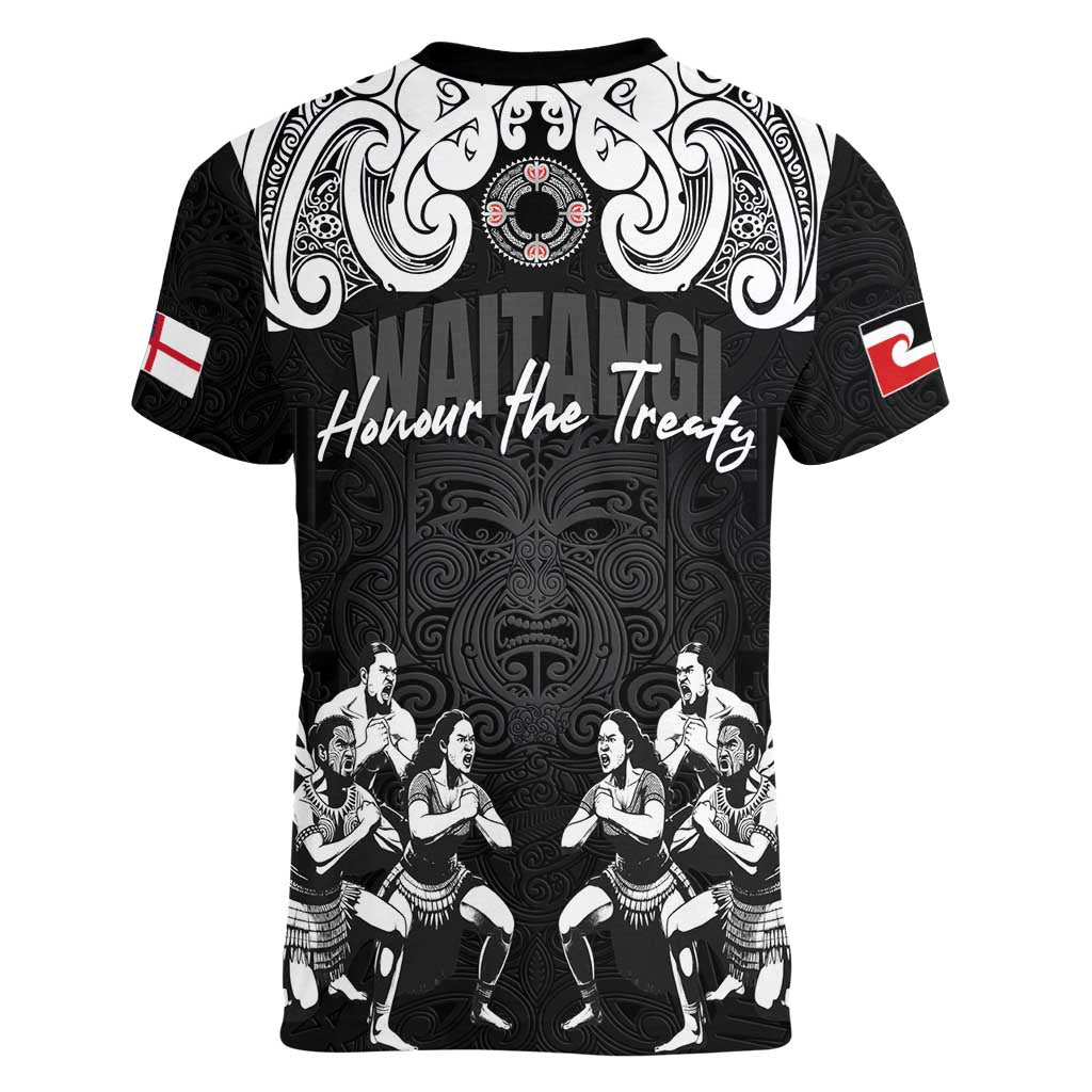 Aotearoa Waitangi Day - Toitu Te Tiriti Women V-Neck T-Shirt New Zealand Honour the Treaty LT03 - Polynesian Pride